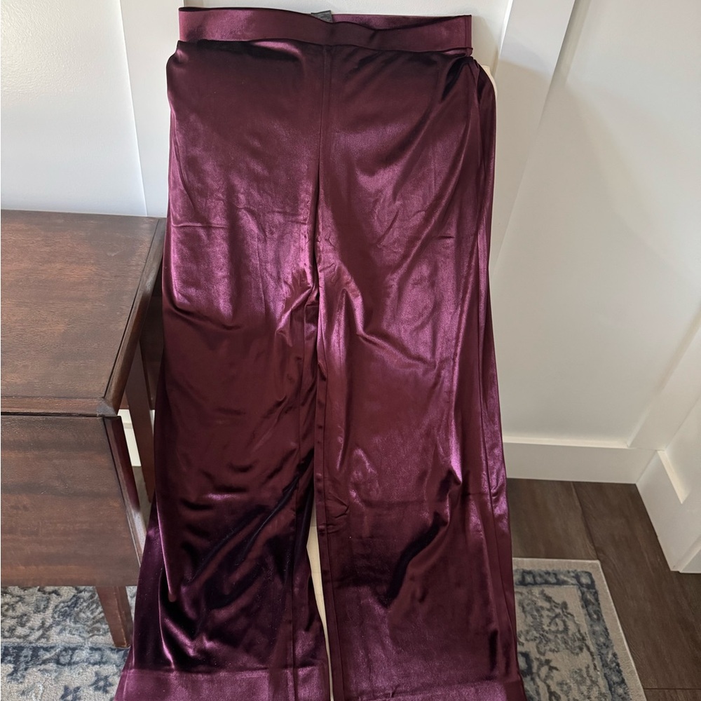 Burgundy Velvet pants